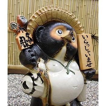 信楽焼 20号表札狸 名前入れ 狸 福を呼ぶ縁起物 たぬき タヌキ 陶器