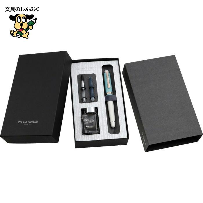 プラチナ万年筆 ＃3776 センチュリー「シェイプ・オブ・ハート ブルー