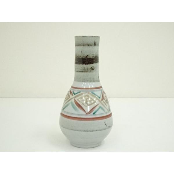 徳田正彦九谷焼花瓶木箱入り