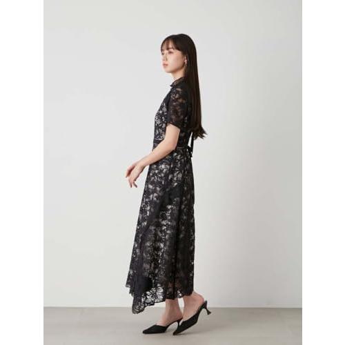 スナイデル] シフォンフリルレースドレス SWFO242081 レディース BLK