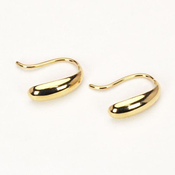 ピアス フックピアス k10 ゴールド イエローゴールド しずく型