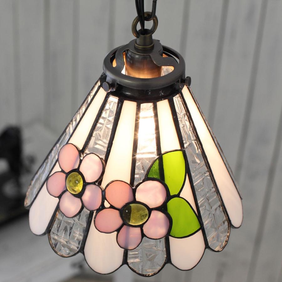 ペンダントライト ステンドグラス ポイント利用 ガラス アンティーク