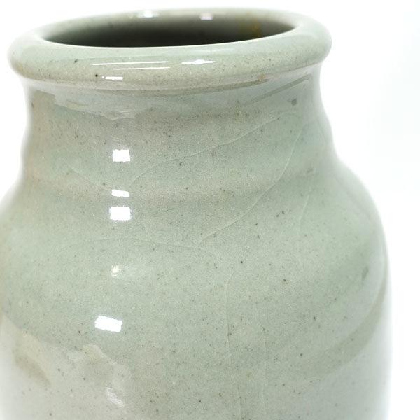 丹波立杭焼 卜窯 清水武作 花器丹波立杭焼/たけし造 梅文 花瓶 ギフト