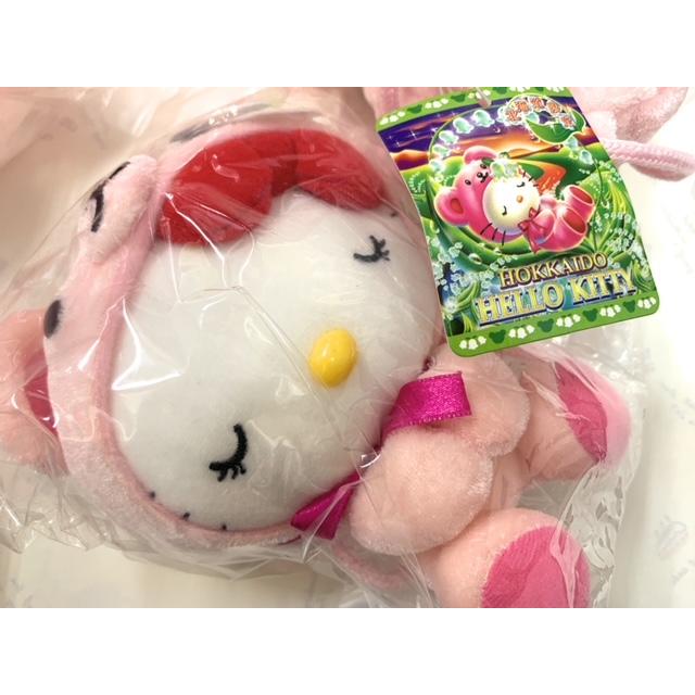 ご当地キティ 北海道限定 すずらんベアキティ 眠りぬいぐるみ がま口