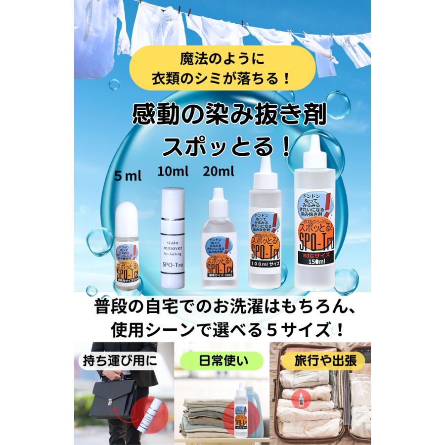 スポッとる 染み抜き剤 ハッシュ 20ml シミ抜き 諦めていた染みが