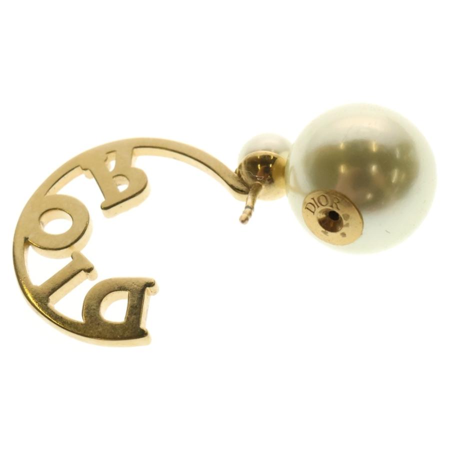 Christian Dior クリスチャンディオール ブランドロゴ フープ パール