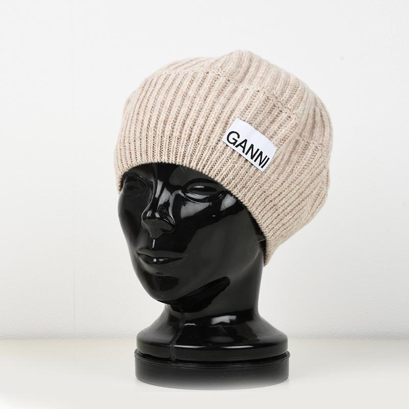 ガニー GANNI ニット帽 ビーニー アイボリー 白 GANNI（ガニー）の