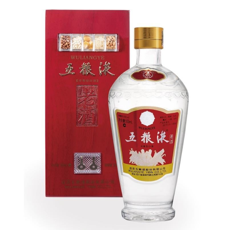 中国白酒 濃香型白酒 五粮液老酒（?ごりょうえきろうしゅ）56度 500ML