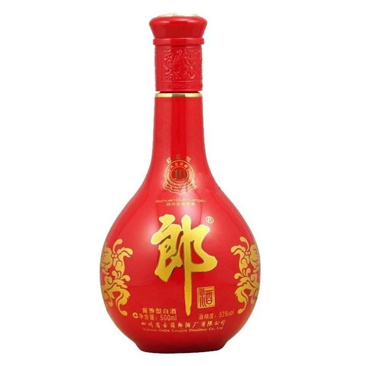 中国白酒【醤香型白酒】 紅花郎酒（べにはなろうしゅ） 53度 500ML
