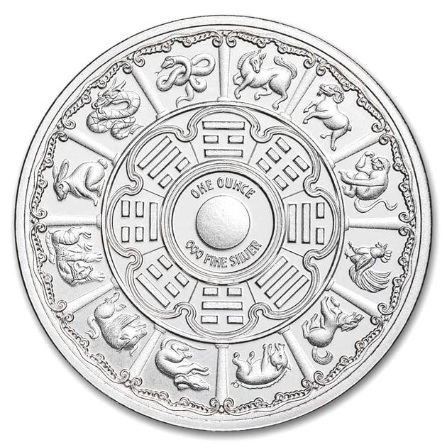 純銀コイン 干支銀貨 辰（龍） 1オンス 2024年製 たつ ドラゴン 竜