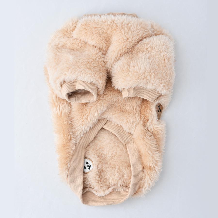 kashwere ベージュ フリース犬服 犬服 犬 服 ファー フリース もこもこ