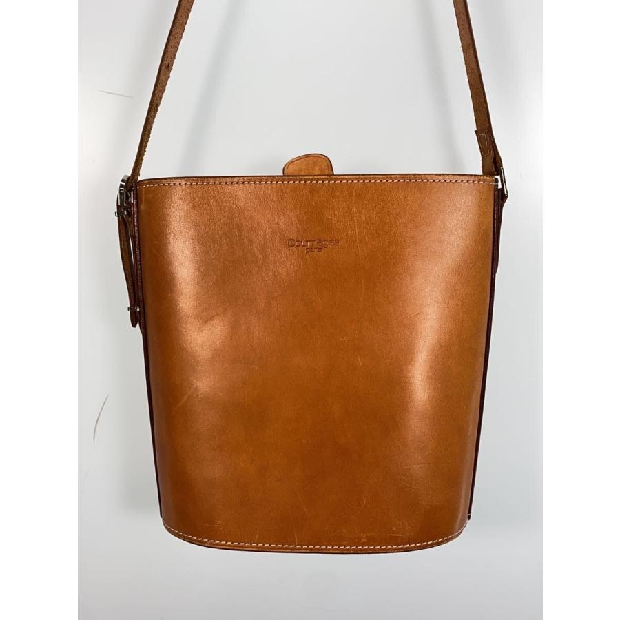 Courreges◇ショルダーバッグ/レザー/BRW/無地 : セカンドストリート