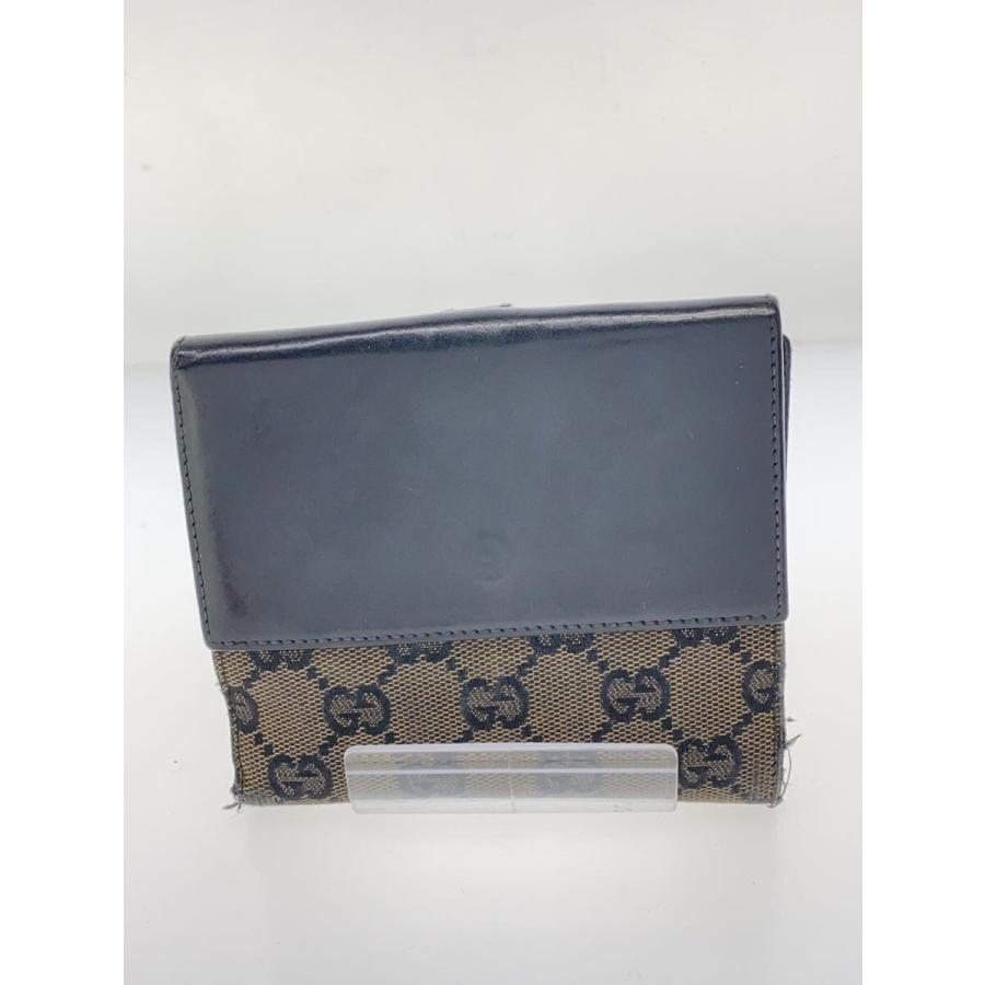 GUCCI◇3つ折り財布/キャンバス/BLK/035 0959 2131 : セカンド