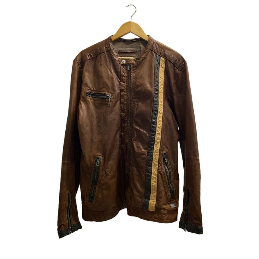 希少 Lサイズ DIESEL ライダースジャケット 羊革 シープスキン
