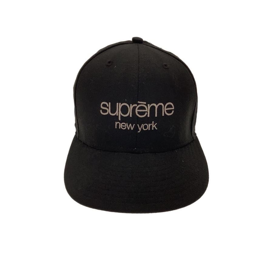 Supreme◇キャップ/7 3/8/BLK/メンズ/クラシックロゴ : セカンド