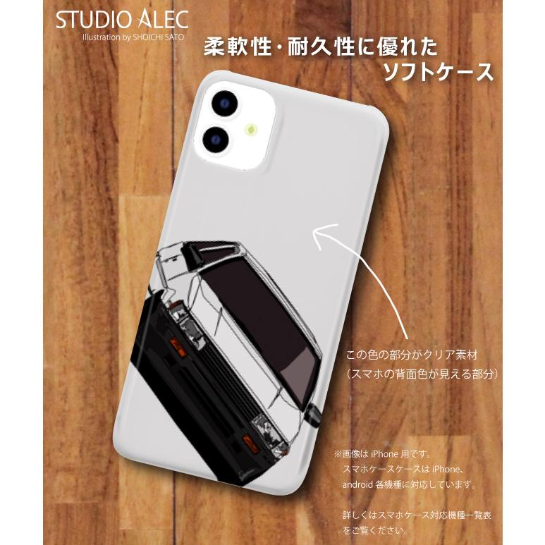 トヨタ AE86レビンのイラスト ソフトケース型スマホケース