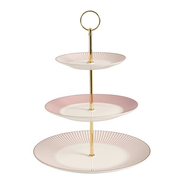 マチルドエム フランス ケーキスタンド 3段 ピンク ケーキプレート