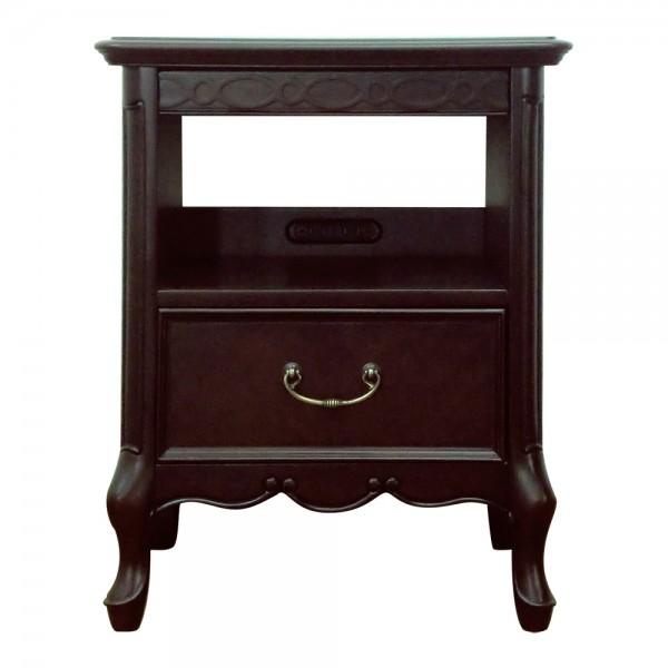 ナイトテーブル サイドテーブル ベッドサイドテーブル ブラウン 輸入