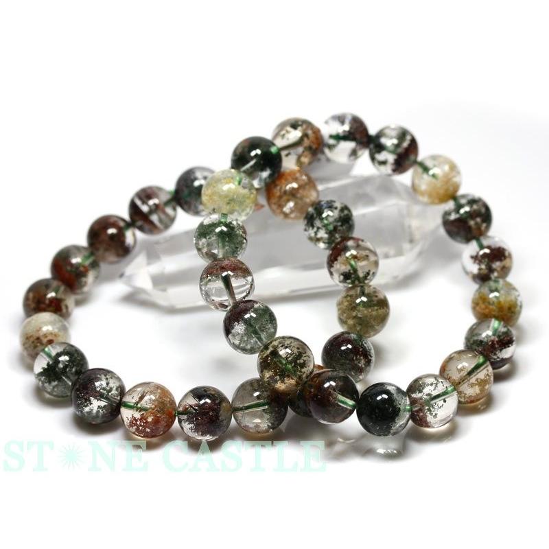 石流通センター 高品質 ブレスレット ガーデンクォーツ(四季) (3A) (約