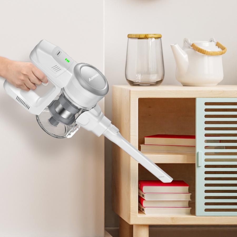 AZMKOO コードレス掃除機 26000pa強吸引力 サイクロン 掃除機