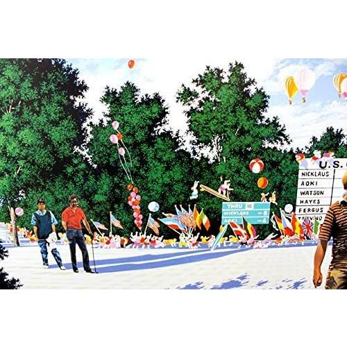 新品 ヒロ・ヤマガタ USオープン ヒロヤマガタ アートポスター 現代