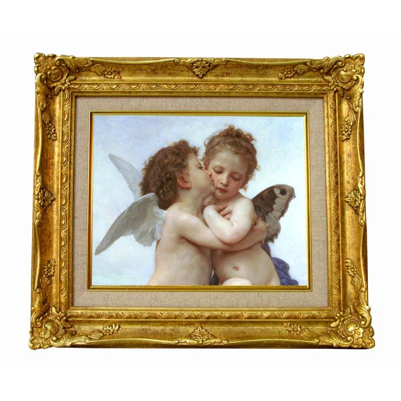 世界の名画 ブクロー ファーストキス ジクレーキャンバス複製画 豪華