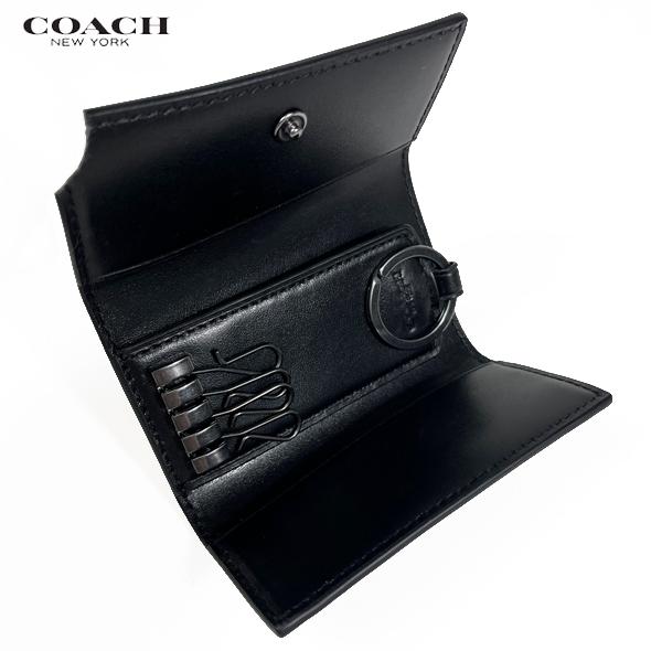 COACH（コーチ） キーケース キーリング 4連 キー ケース シグネチャー