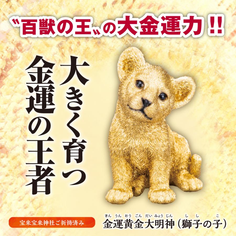 ♢風水獅子 ライオン置物 富 金運 財運 縁起物飾り 国内作家作品 古美術