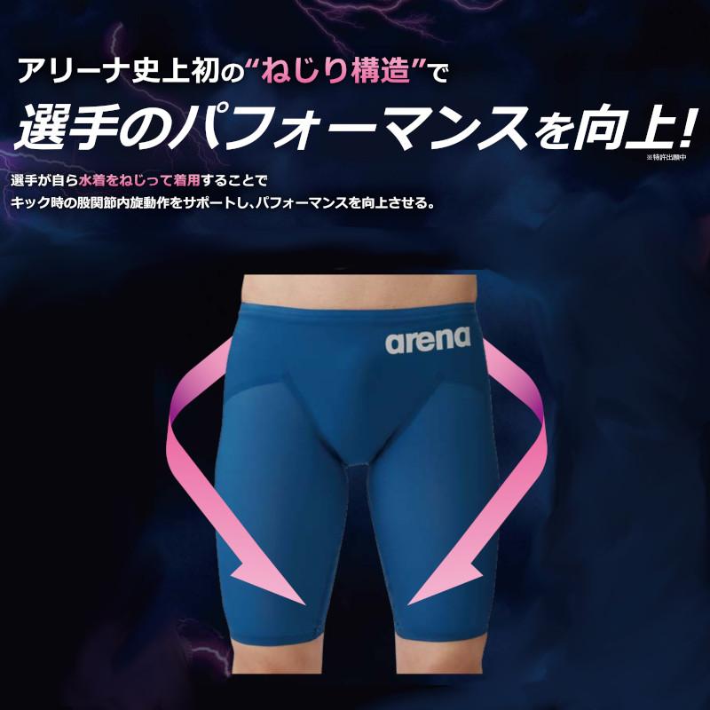 アクアフォースストーム MF Mサイズ arena 競泳水着 青 arena