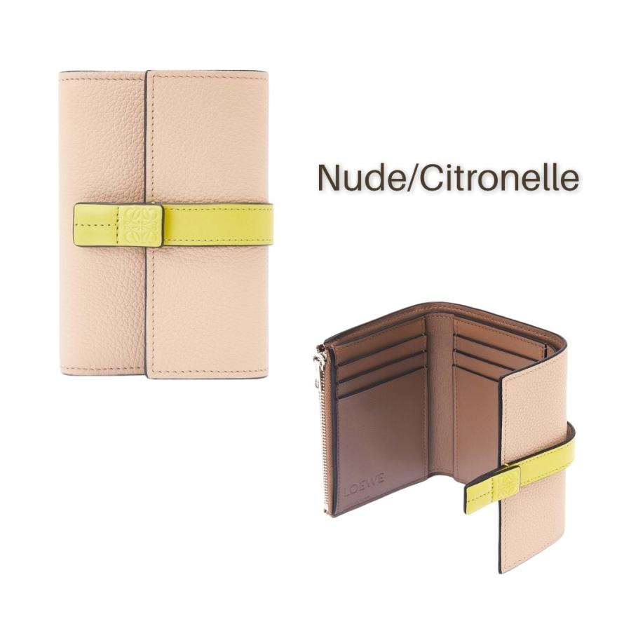 ま*ん様 LOEWEロエベ バーティカル ウォレット 3つ折り 折りたたみ財布