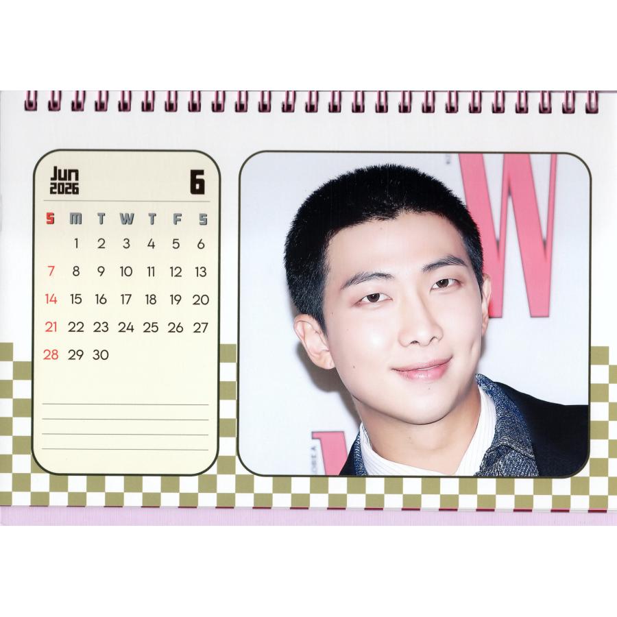 BTS RM グッズ 卓上 カレンダー (写真集) 2026~2027年(2年分)+