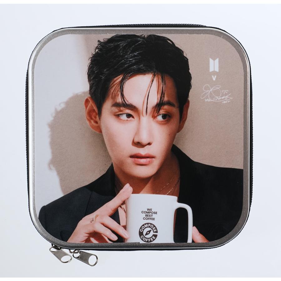 BTS V テテ グッズ CDケース/DVDケース (20枚収納 可能)新作写真1