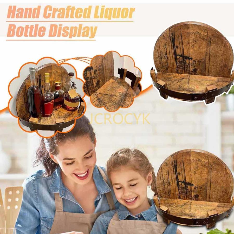 レトロ ワインラック 壁掛け 手作りワイン ボトル ラック 木製