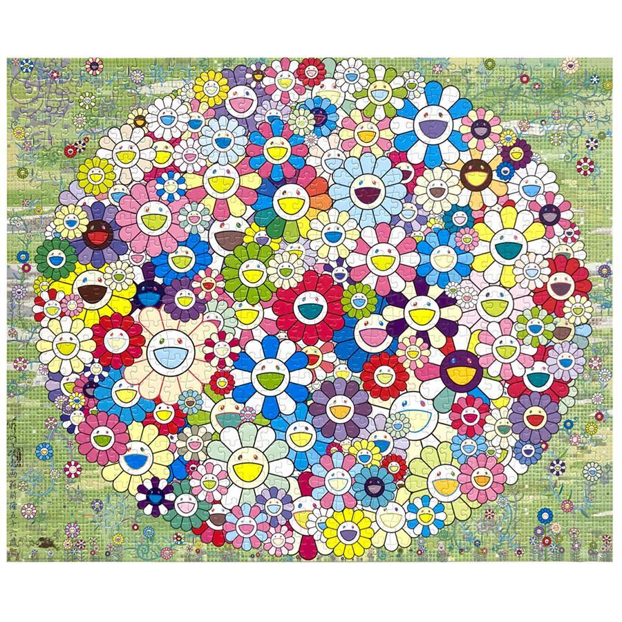 ショッパー付き ⭐️ 新色 村上隆 フラワー型 ジグソーパズル