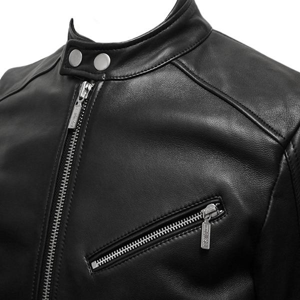 DIESEL（ディーゼル） レザー ブルゾン メンズ 革ジャン ライダース