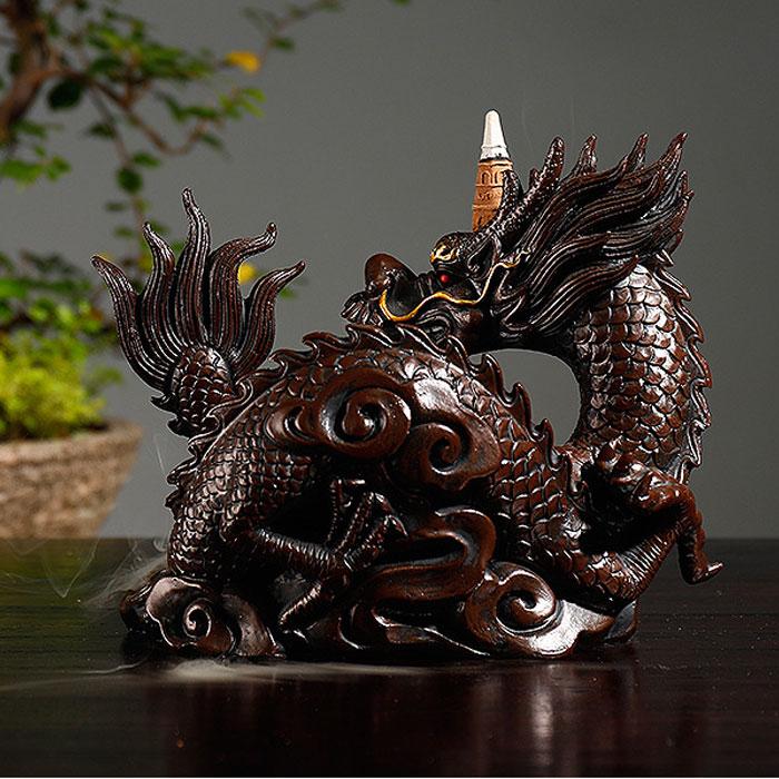 開運 龍 龍神 超特大 寺社仏閣用 香炉 ブロンズ製（真鍮製 ）香炉 開運