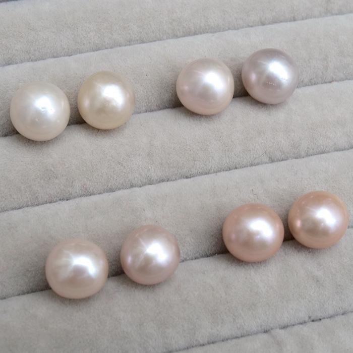 ピアス レディース 淡水 パール 真珠 スタッドピアス ニアラウンド 約