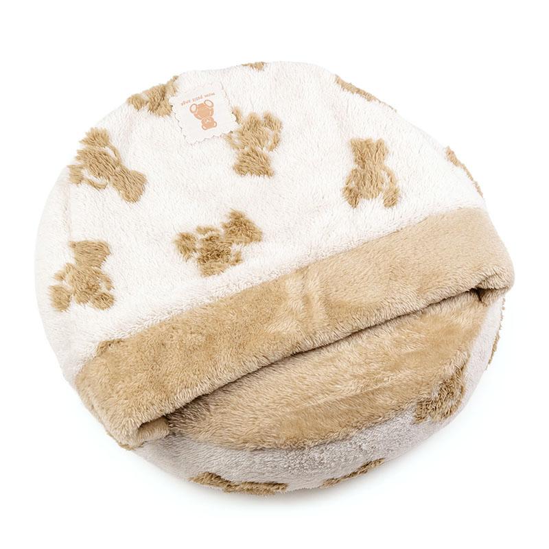 PET PARADISE（ペットパラダイス） 犬 ベッド 冬用 くまちゃん 織り柄