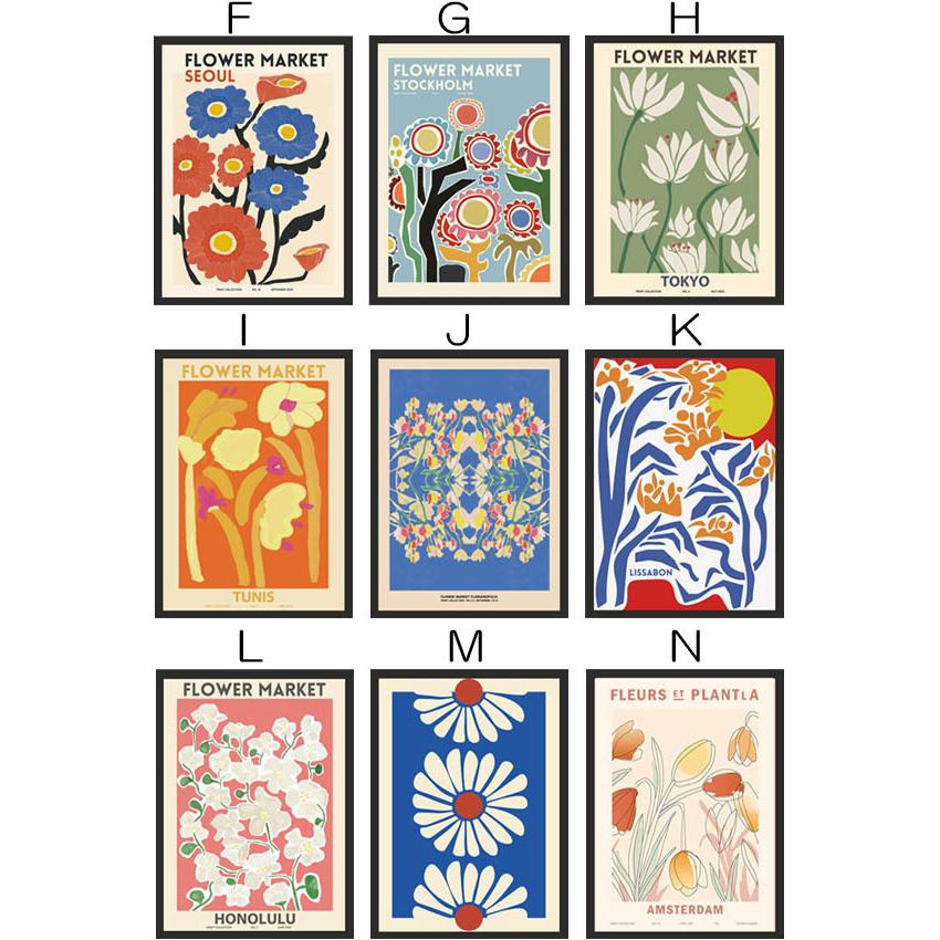 新品イギリス製 デコバージョン 壁絵 ANTON PIECK フラワーマーケット