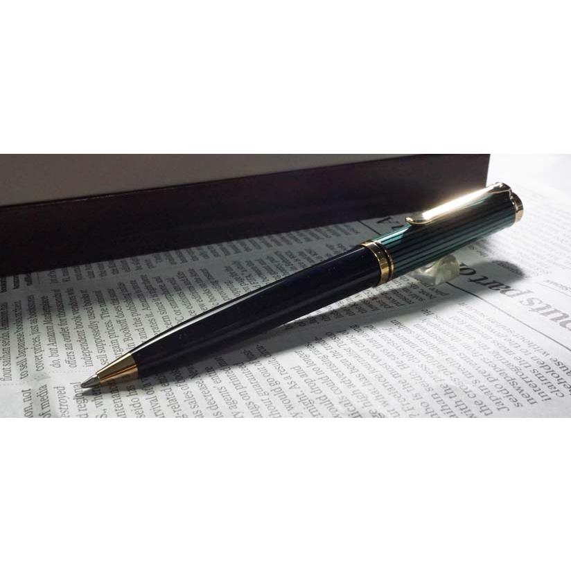 Pelikan（ペリカン） ボールペン スーベレーン K800 緑縞 新タイプ
