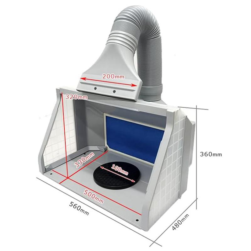 スプレーブースキット 塗装ブース 照明 LEDライト 無段階調整 強力
