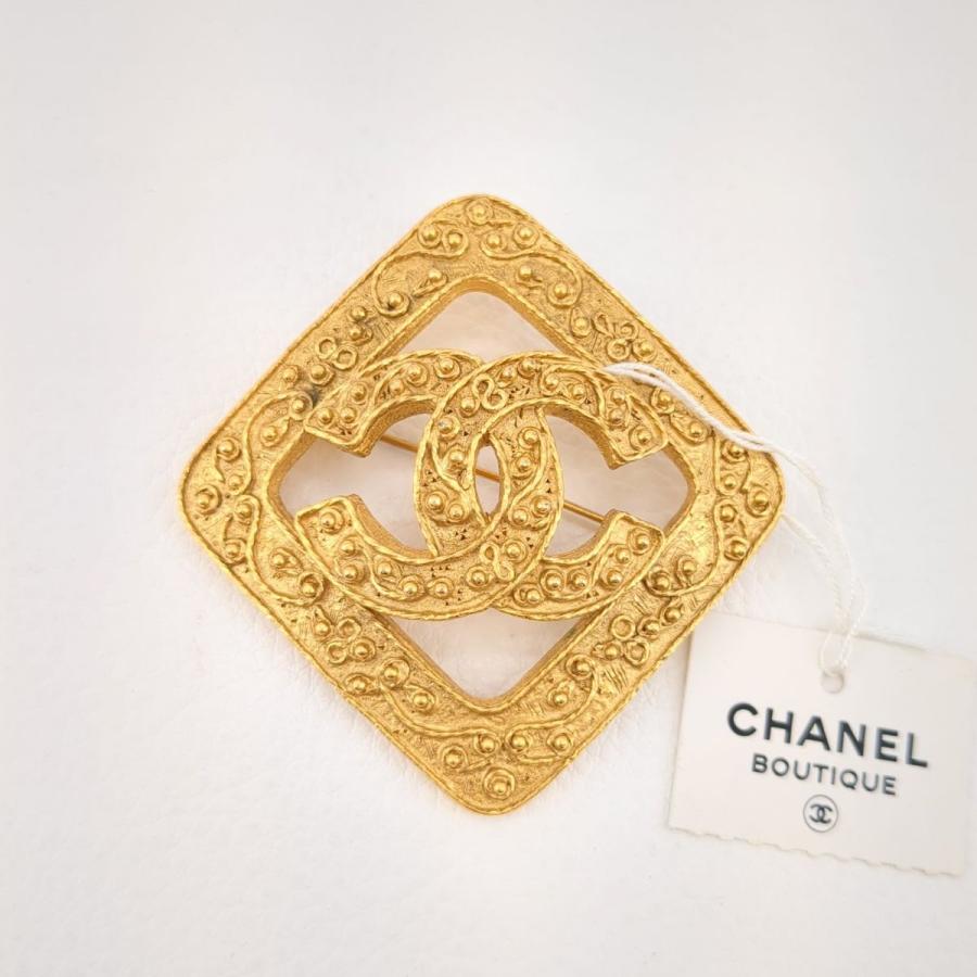 CHANEL（シャネル） ブローチ ココマーク 94 A ゴールド ひし形 約6cm