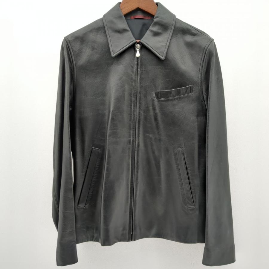 Paul Smith（ポール・スミス） 443327 レザージャケット ブラック SIZE