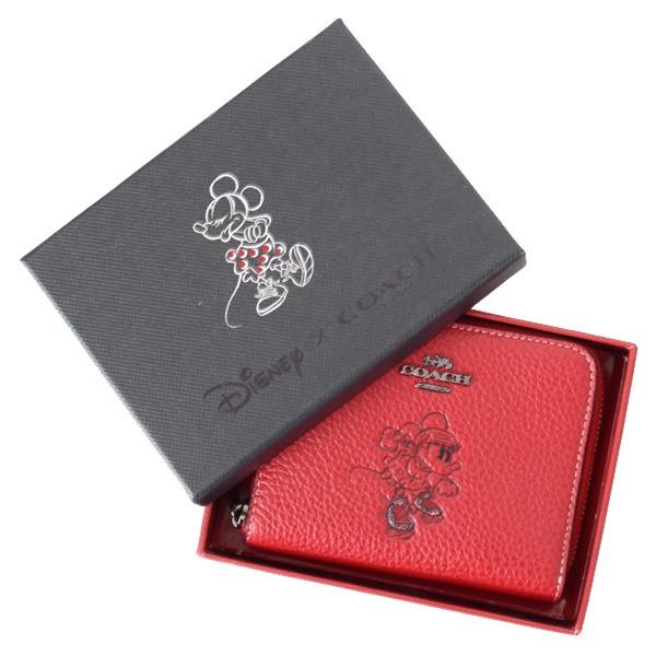COACH ミニーマウス 二つ折り財布 ブラック ミニーちゃん COACH コーチ