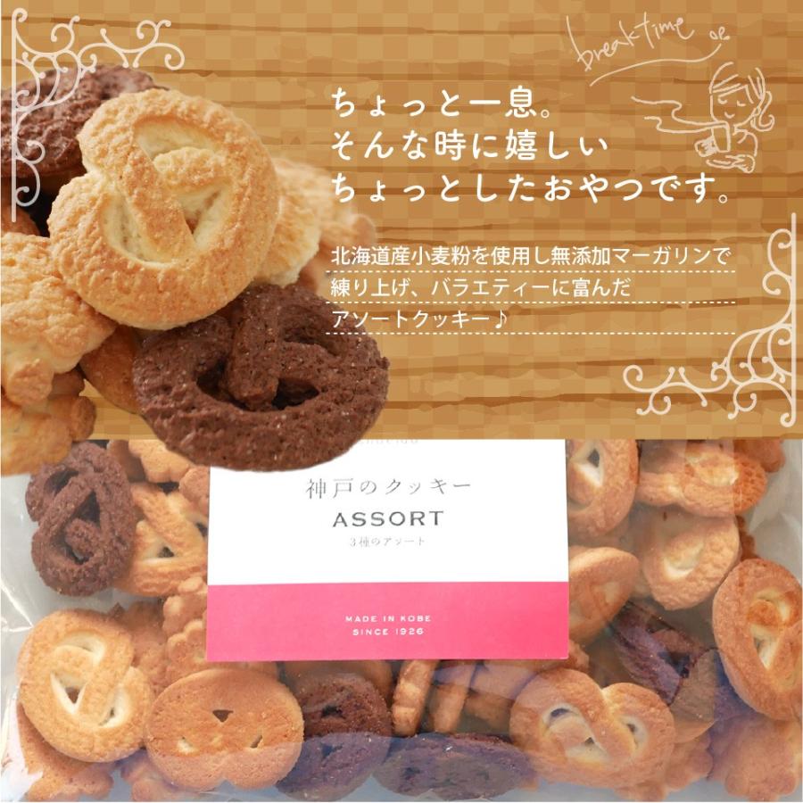 訳あり 神戸 クッキー 260g 北海道産小麦粉使用 アソート クッキー
