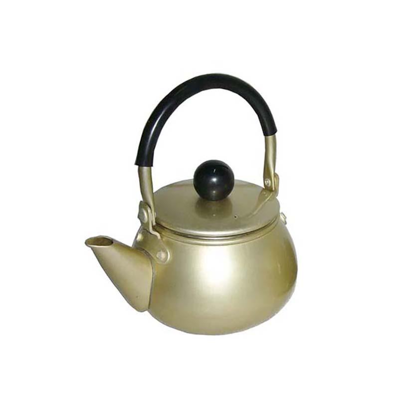 ドリーム急須 ツル付 0.6L ゴールド 前川金属 アルミ製 お茶 やかん