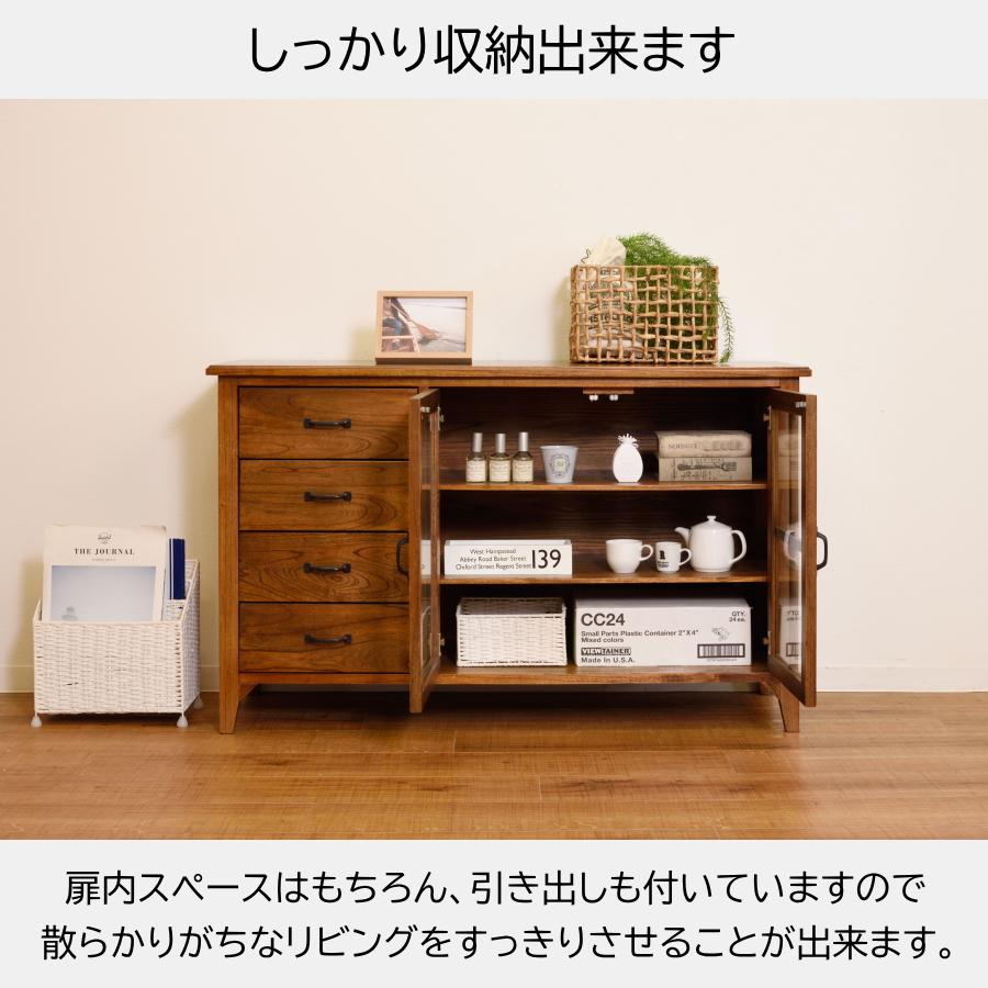 サイドボード リビングボード キャビネット ミンディ材 アンティーク