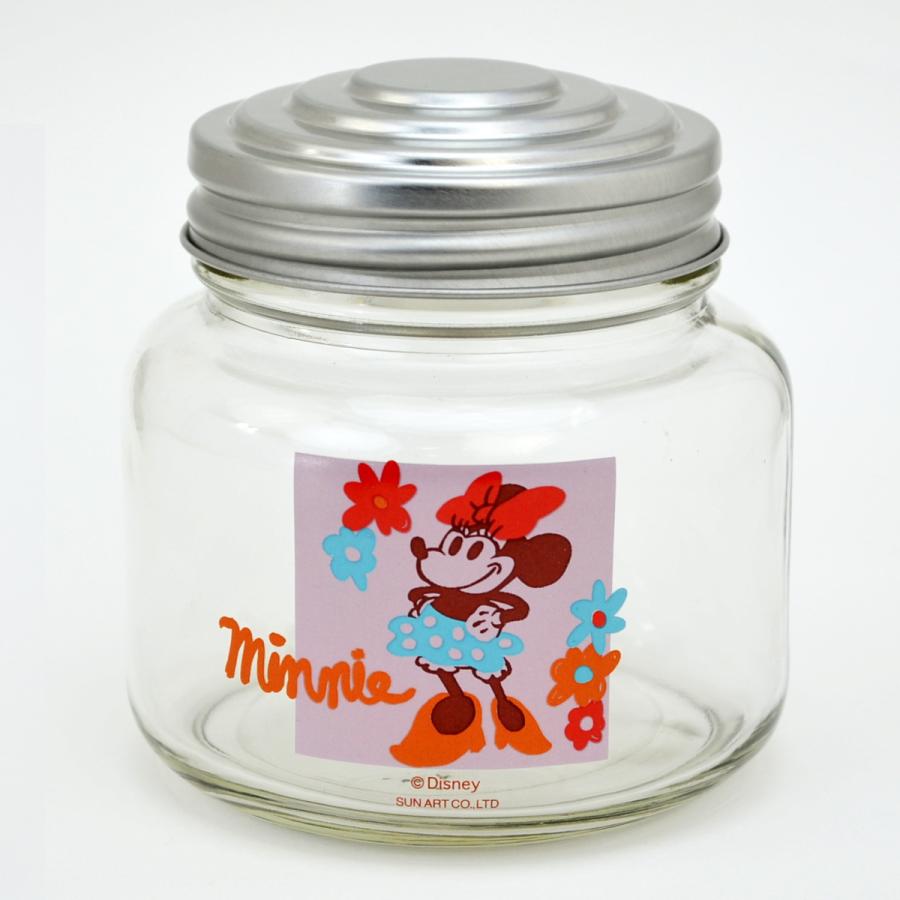 レトロ瓶 ガラスキャニスター ディズニー ガラスポット ミッキー