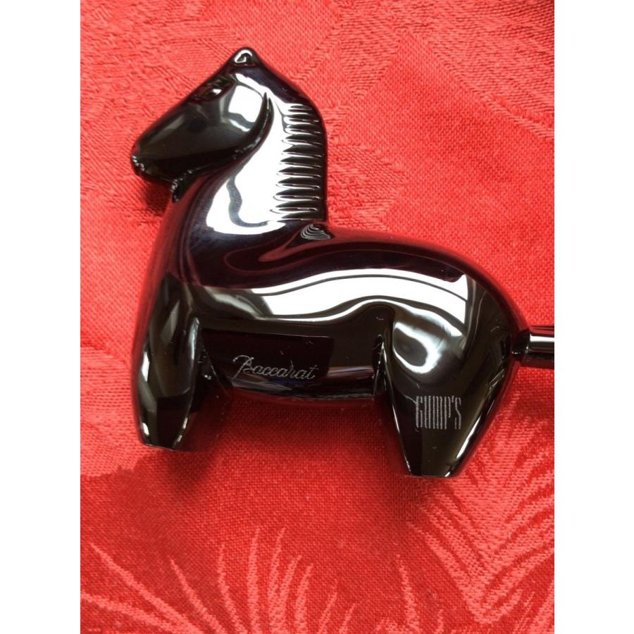 バカラ（Baccarat） トロイの木馬 ブラックのクリスタル フィギュリン