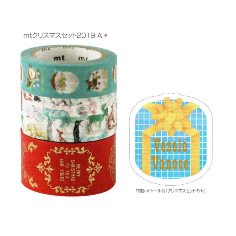 mt（エムティー） マスキングテープ カモ井加工紙 クリスマスセット
